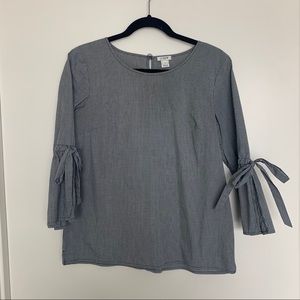 Jcrew gingham print top